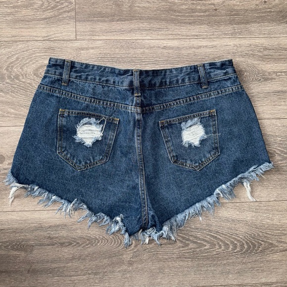 distressed jean shorts⚡️ - Picture 5 of 6